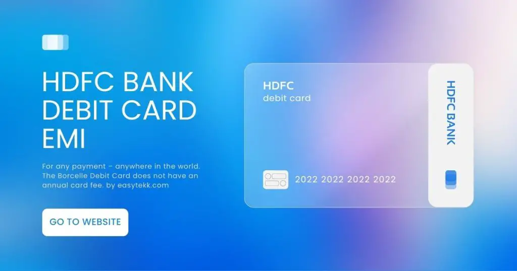 How To Check Hdfc Debit Card Emi Easytekk 0158